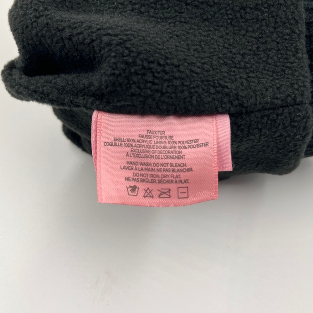 Juicy Couture Kids Black Butterfly Logo Beanie and‎ Gloves Set New - Picture 5 of 6